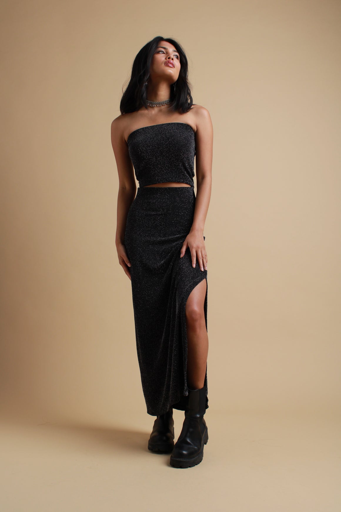 Black Glitter Co-ord