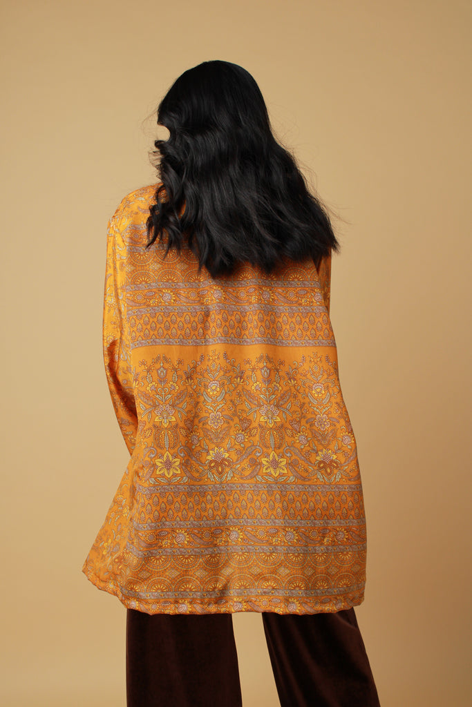 Rust Silk Style Kimono