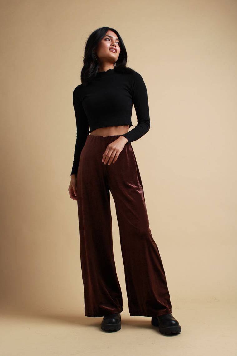 Brown Velvet Trousers