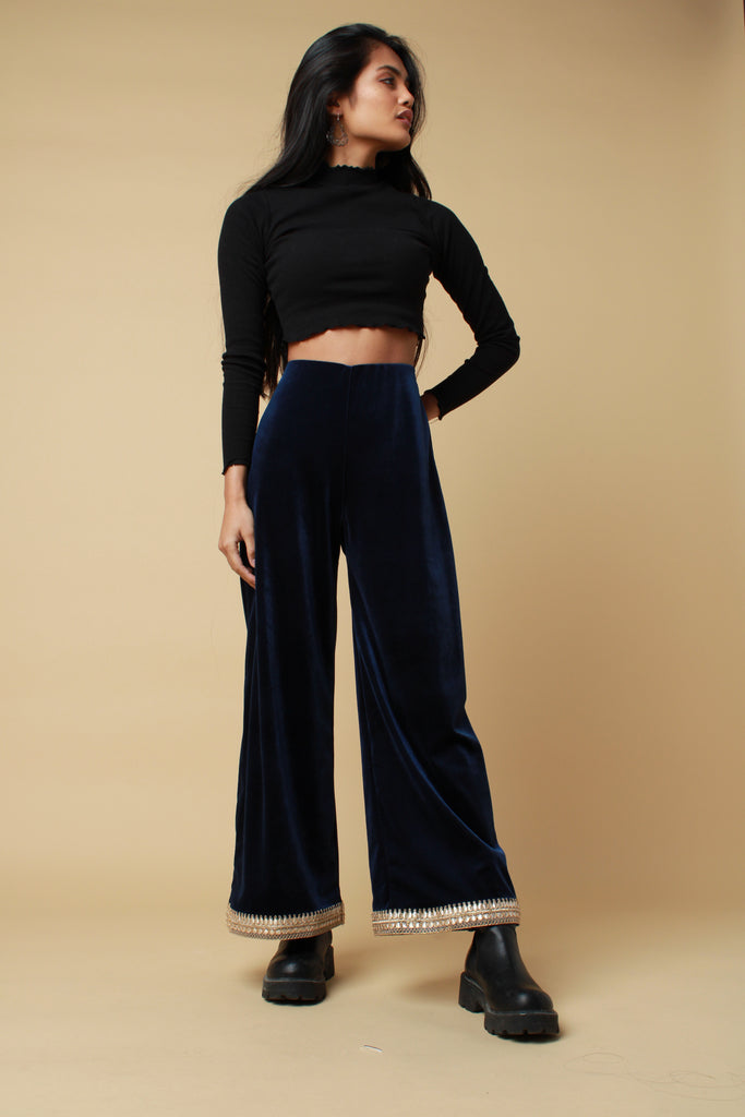 PAGETTA | Feather Trimmed Trousers – LAMARQUE